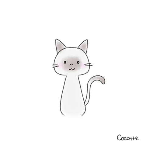 イラスト シャム猫 猫の画像5点 完全無料画像検索のプリ画像 Bygmo