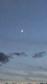 月と星.の画像(景色に関連した画像)