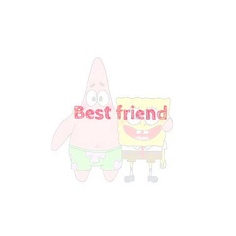 Bestfriend！ 1番の友達！ #スポンジ・ボブの画像(プリ画像)