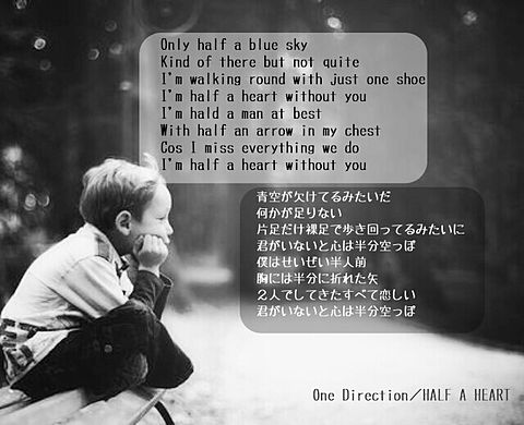 One Direction／Half a Heartの画像(プリ画像)