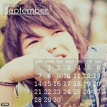ジェシー 9月カレンダー プリ画像