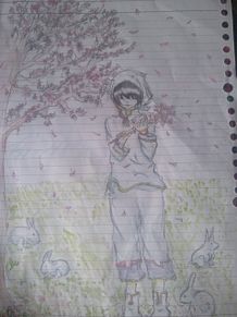 白澤様と桜の画像(白澤様に関連した画像)