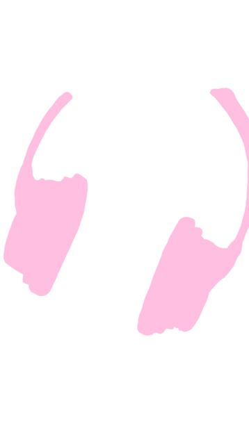 ヘッドフォン ピンクの画像(プリ画像)