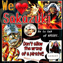 We love Sakazuki!! ☆浦和☆27☆様リクの画像(ﾜﾝﾋﾟｰｽ 赤犬に関連した画像)