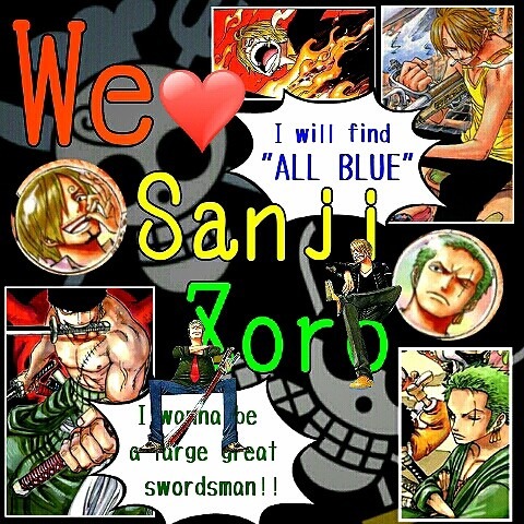We love Sanji&Zoroの画像(プリ画像)
