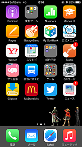 iPhone6ルフィ、ゾロ、サンジの使用感の画像(ワンピース 壁紙に関連した画像)
