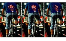 新発想！背中にサインを表示する自転車グッズがスゴイの画像(表示するに関連した画像)