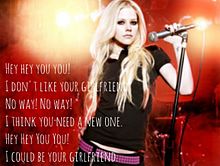 Girlfriend/歌詞画の画像(Avrilに関連した画像)