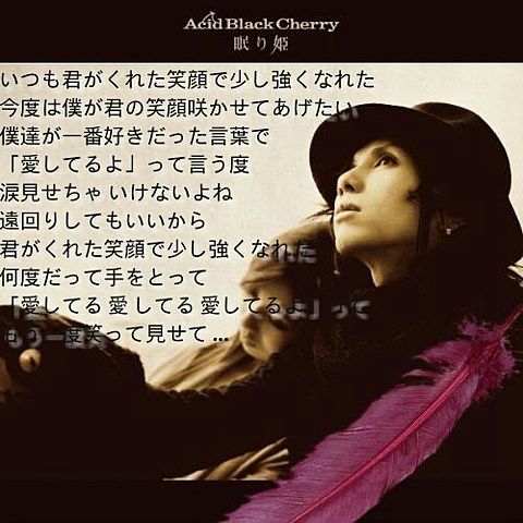 Acid Black Cherry 眠り姫の画像(プリ画像)