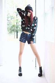 韓国 オルチャン ファッション コーデ プリ画像