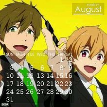 8月カレンダーの画像(橘真琴に関連した画像)