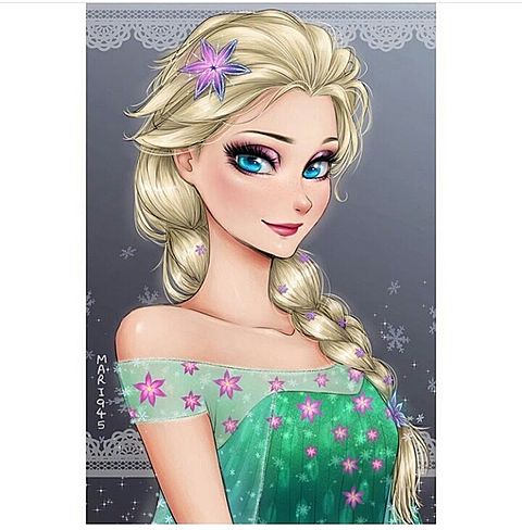 ディズニープリンセス　エルサ　アナと雪の女王の画像(プリ画像)