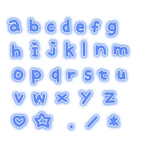 アルファベット文字の画像(プリ画像)