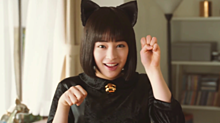 明星  チャルメラ  CM ♡☆ 広瀬すず  猫のコスプレの画像(チャルメラに関連した画像)