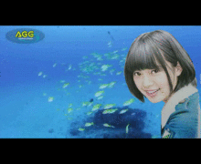 欅坂46  平手友梨奈 ♡ 色鉛筆画　海中の魚たちの画像(海中に関連した画像)