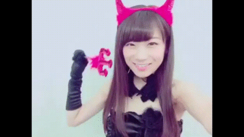 乃木坂46 秋元真夏 ♡☆ 悪魔 X 猫   GIF画像の画像(プリ画像)