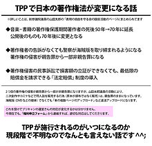 TTPで日本の著作権法が変更になる話 プリ画像