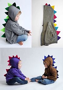 子供用の恐竜デザインのパーカーの画像(子供用に関連した画像)