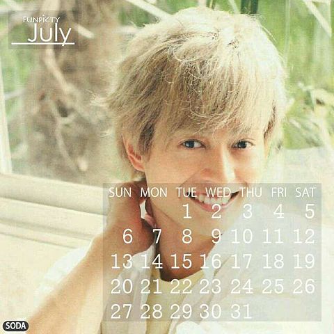 塚田僚一 7月カレンダーの画像(プリ画像)