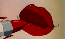 《gif》 red lipの画像(Animationに関連した画像)