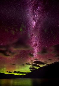 aurora milkywayの画像(ｵｰﾛﾗ 夜空に関連した画像)