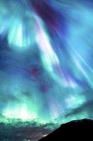 aurora showerの画像(オーロラ 夜空に関連した画像)