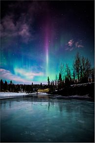 auroraの画像(オーロラ 夜空に関連した画像)