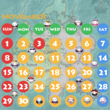 テイルズウィーバー１１月カレンダー プリ画像