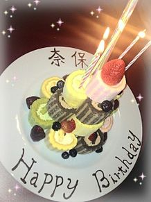 2012/12/6写メ（なほちゃん誕生日パーティー）の画像(ロールケーキに関連した画像)