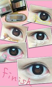 メイク　化粧　カラコン　涙袋　tutorialの画像(涙袋 ﾒｲｸに関連した画像)