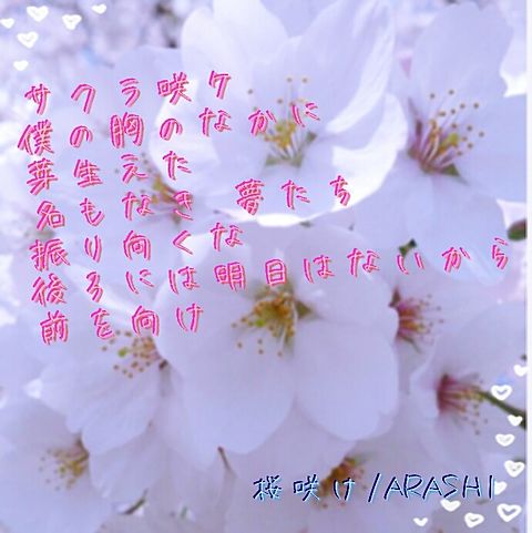 桜咲け/嵐の画像 プリ画像