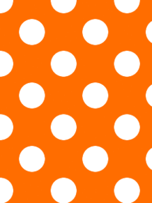 水玉壁紙 濃オレンジ×白の画像(プリ画像)