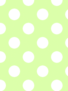 水玉 壁紙 薄緑 × 白  緑 パステルの画像(プリ画像)