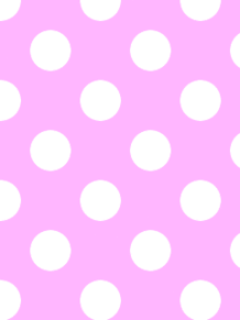 水玉 壁紙 薄ピンク × 白 パステル ピンク ドット柄の画像1点｜完全 
