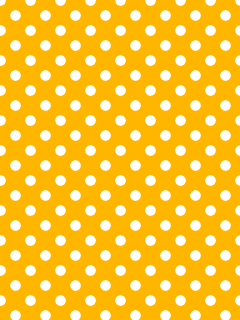 水玉 壁紙 オレンジ × 白 (小)の画像 プリ画像