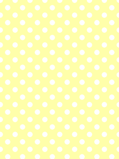 水玉 壁紙 薄黄色 × 白 (小) パステル ドット 可愛い