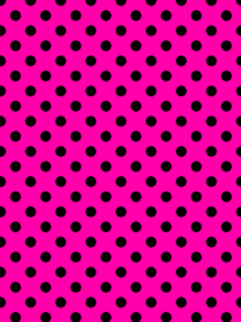 水玉 壁紙 濃ピンク × 黒 (小) ドット 可愛い ピンクの画像(プリ画像)