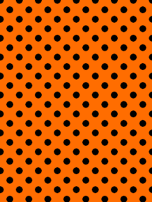 水玉壁紙 濃オレンジ×黒 (小)の画像(プリ画像)