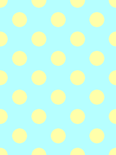 水玉 壁紙 薄水 × 薄黄 (中)  パステル 水色 黄色の画像 プリ画像