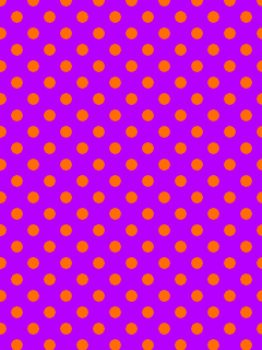 水玉 壁紙 紫 × 濃オレンジ (小) ドット カラフルの画像(プリ画像)
