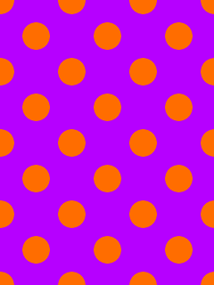 水玉 壁紙 紫 × 濃オレンジ (中) ドット カラフルの画像 プリ画像