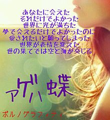 アゲハ蝶　ポルノグラフィティの画像(urushiに関連した画像)