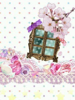 桜の窓の画像(プリ画像)
