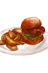 ハンバーガーとポテイトゥの画像(ポテイトに関連した画像)