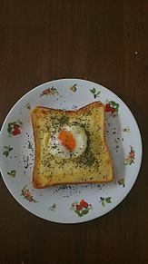 温泉卵トースト(｀・ω・´)の画像(温泉卵に関連した画像)