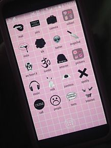 Iphone ホーム画面 Black Pinkの画像2点 完全無料画像検索のプリ画像 Bygmo