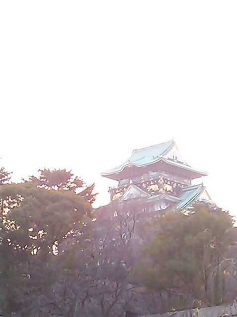 夕暮れの大阪城の画像(プリ画像)