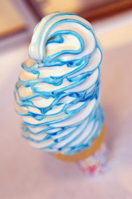 soft ice cream blueの画像 プリ画像