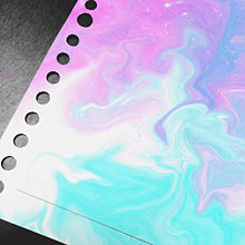 かわいい色のルーズリーフの画像(水色/ピンク/紫/白に関連した画像)