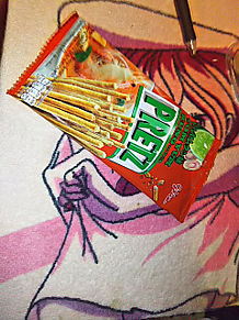 プリッツ トムヤムクン味 お菓子 ピリ辛の画像(トムヤムに関連した画像)